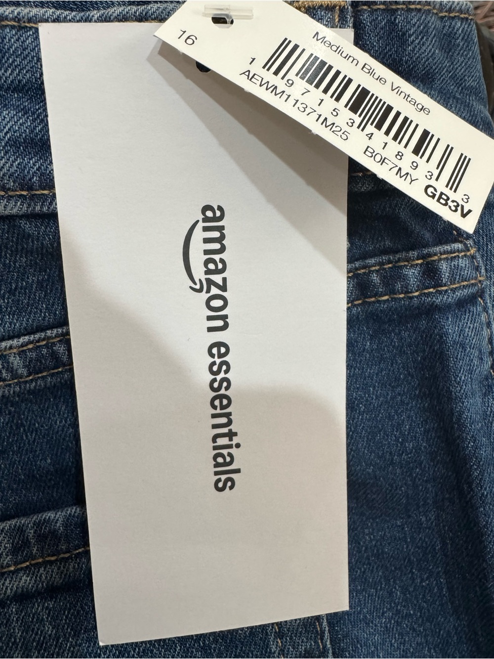 Amazon Essentials Medium Blue Vintage Stretch Slim-fit Mid-rise Capri - Picture 6 of 6